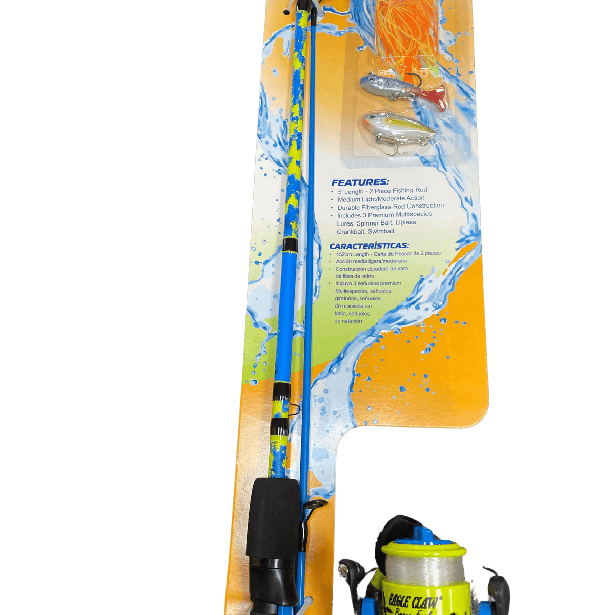 eagle claw spinning combo E.C.BRAVE EAGLE 5' SPIN COMBO — Fritz's Outdoor Discounts