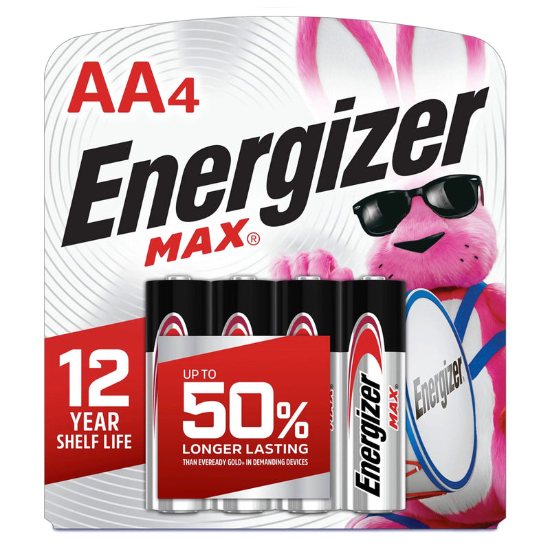 Energizer ENERGIZER MAX AA BATTERY 4 PACK