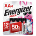 Energizer ENERGIZER MAX AA BATTERY 4 PACK