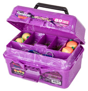 FLAMBEAU CORPORATION Fishing Tackle Box Big Mouth Tackle Box Kit - Purple Swirl