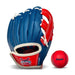 Franklin Sports Baseball Accesories NAVY/RED AIR TECH ADAPT SERIES T-BALL FIELDING GLOVE 8.5"