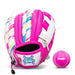 Franklin Sports Baseball Accesories PINK AIR TECH TEE BALL FIELDING GLOVE - 9"