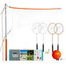 Franklin Sports Outdoor Games STARTER VOLLEYBALL AND BADMINTON SET