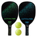 Franklin Sports Pickleball Accesories ACTIVATOR WOODEN PICKLEBALL BLUE/GREEN