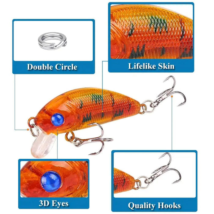 Fritz's Outdoor Discounts 1 Piece Minnow Fishing Lure