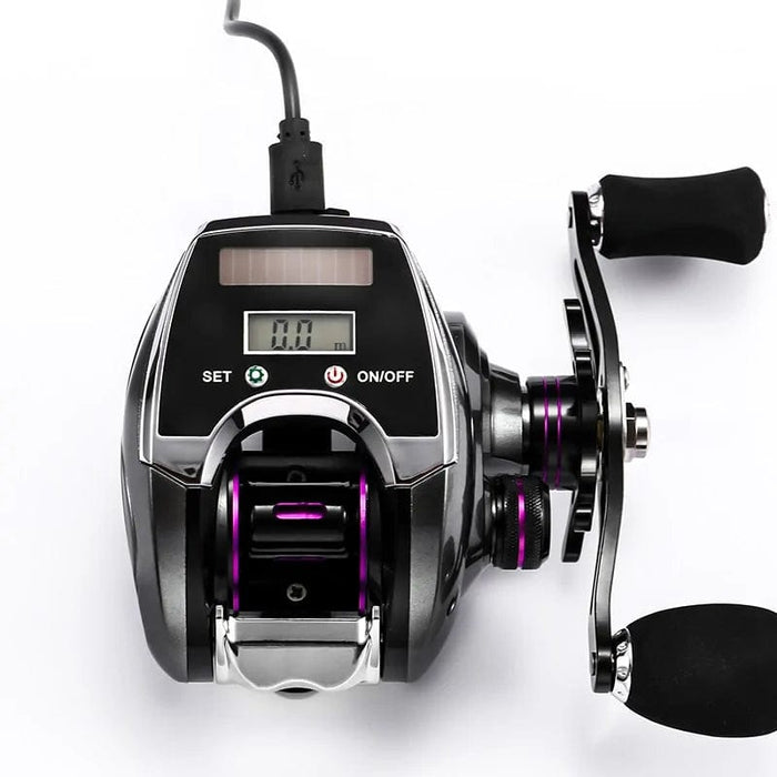 Digital Reel Electronic Baitcasting Fishing Reel with Digital Counter - 8.0:1 High ...