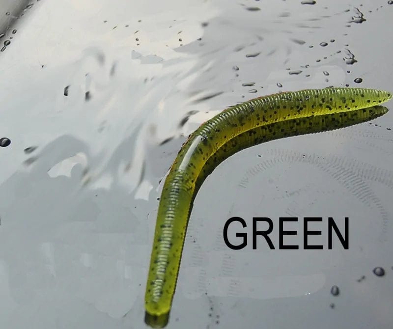 Fritz's Outdoor Discounts Green / 14 CM Soft Plastic Worm Fishing Bait