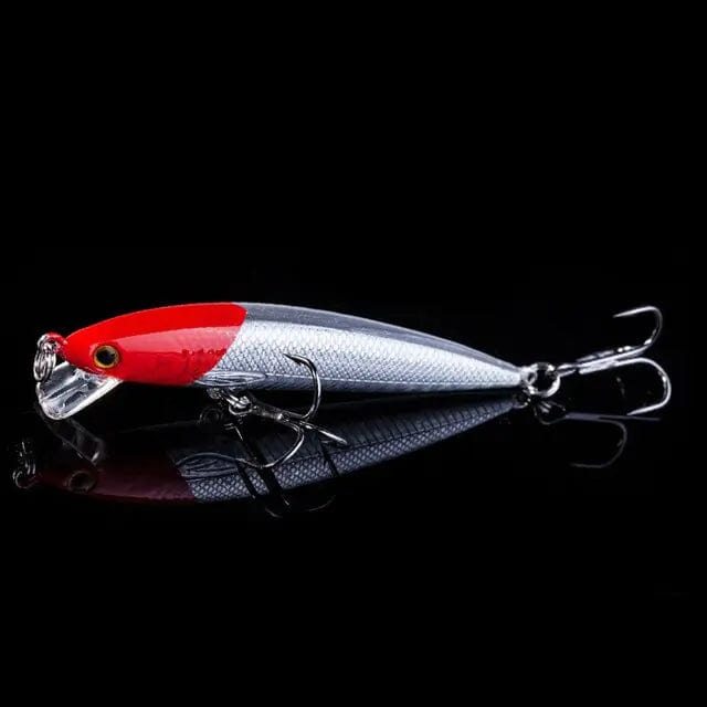 Fritz's Outdoor Discounts Orange and Silver / D 7CM Triple-Hook Minnow Fishing Lure