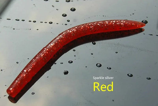 Fritz's Outdoor Discounts Red / 14 CM Soft Plastic Worm Fishing Bait