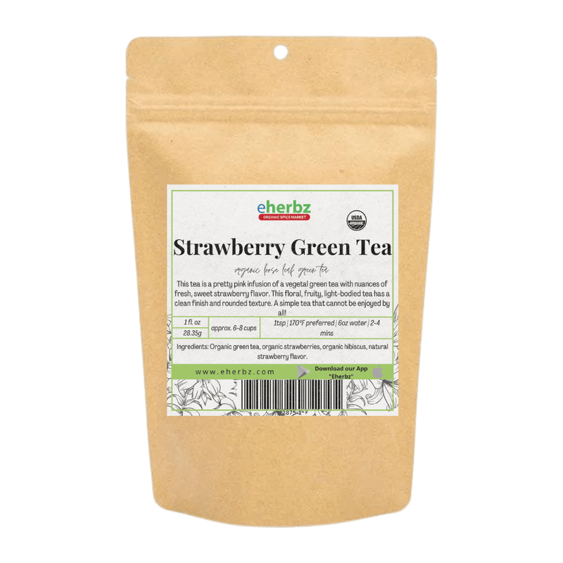 Frontier Green Tea Strawberry Green Tea Organic