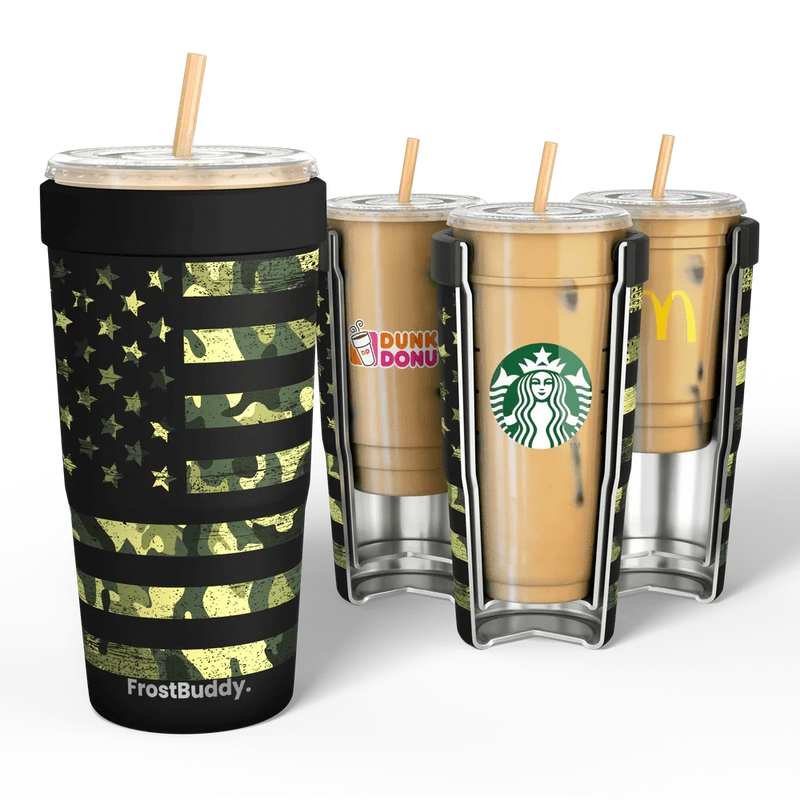 FrostBuddy Drinkingware CAMO FLAG TO-GO BUDDY