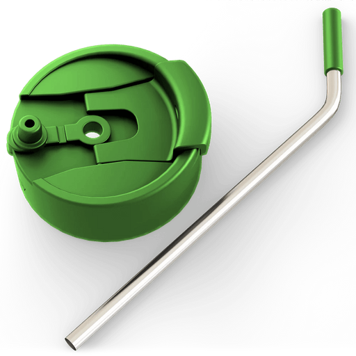 FrostBuddy Drinkingware GREEN UNIVERSAL BUDDY 2.0 DRINKING LID W/ STRAW COFFEE LID