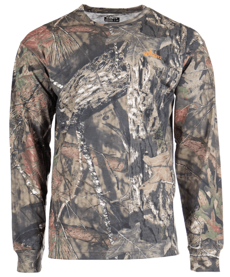 Habit Outdoors Apparel Men's Long-sleeve Bear Cave Camo Tee