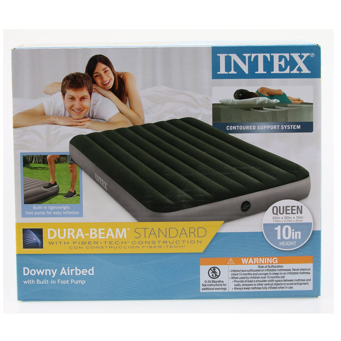 Intex Beds DOWNY AIRBED QUEEN W/PUMP