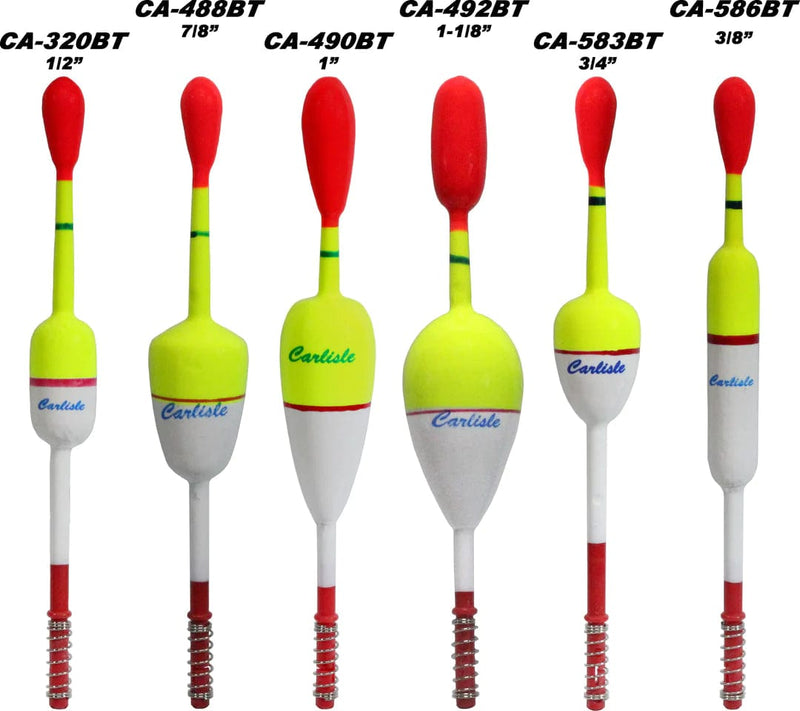 K&E Tackle Inc. Bobbers & Floats CA-BTBA CARLISLE BIG TOP SPRING FLOATS