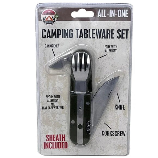 Kole Imports Camping Accessories All-In-One Camping Tableware Set