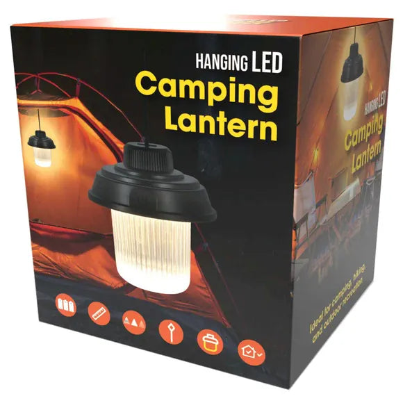 Kole Imports Camping Accessories Battery-Operated White LED Hanging Camping Lantern