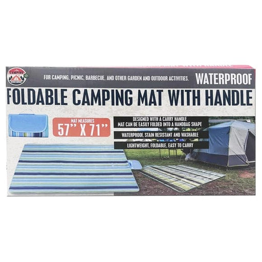 Kole Imports Camping Accessories Foldable Waterproof Camping Mat with Carrying Handle