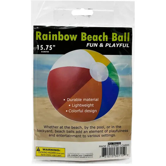 Kole Imports Colorful Rainbow Beach Ball