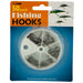 Kole Imports Fish Hooks Fishing Hooks Set in Divided Case