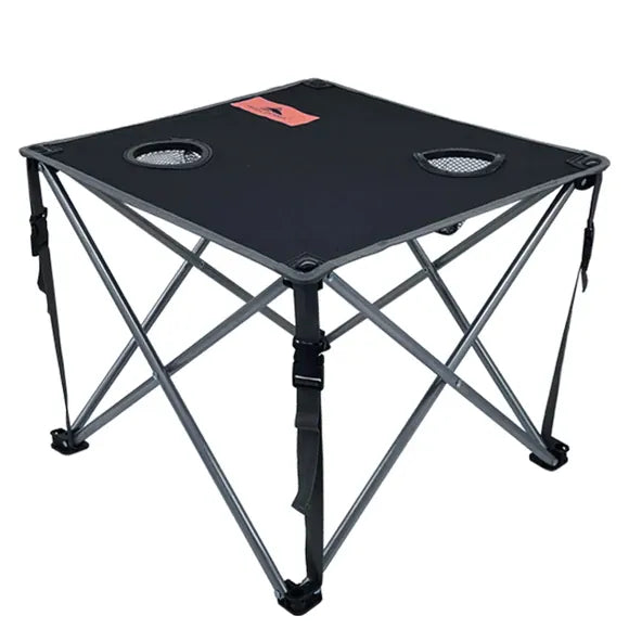 Kole Imports Folding Table With Cup Holders and Carry Bag