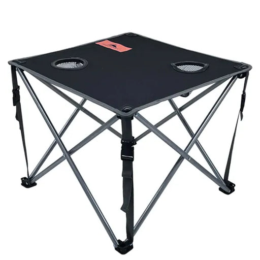 Kole Imports Folding Table With Cup Holders and Carry Bag