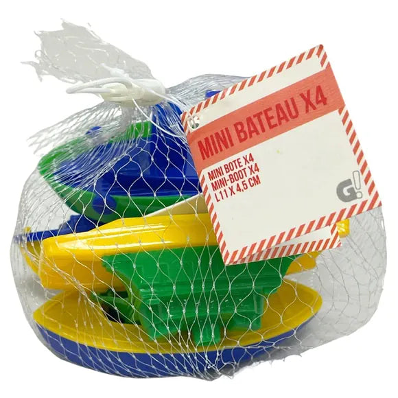 Kole Imports Mini Boats 4 Count Multipack