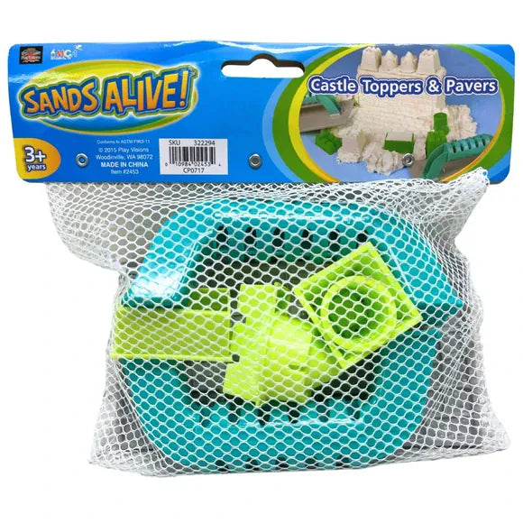 Kole Imports Sands Alive Castle Toppers and Pavers Play Set