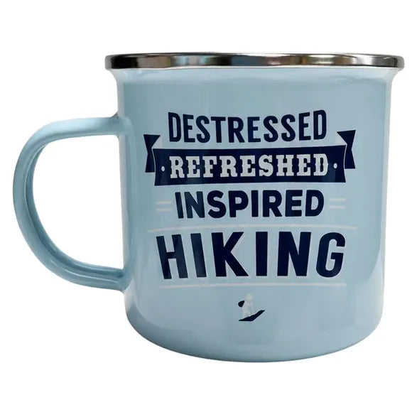 Kole Imports Top Guy Enamel Mug with Hiking Design