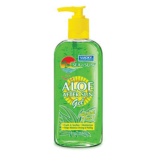 Lucky Lotion Camping Accessories Aloe After Sun Gel – 12 oz
