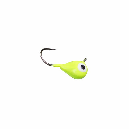 LunkerHunt Jigs & Lures CHARTREUSE GLOW TUNGSTEN MICRO TEAR DROP 1/8oz