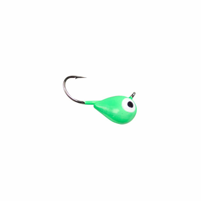 LunkerHunt Jigs & Lures FLUORESCENT GREEN GLOW TUNGSTEN MICRO TEAR DROP 1/8oz