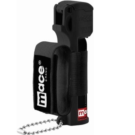 Mace Personal Defense Mace Jogger Sport Pepper Spray 18 Grams 12' Range - Black