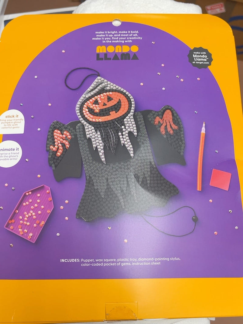 Mondo Llama Kids Craft Kits Mondo Llama Create-Your-Own Gem Art Ghoul Kit