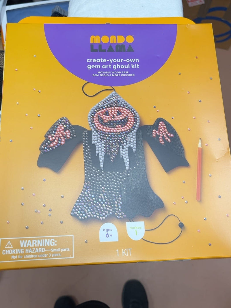 Mondo Llama Kids Craft Kits Mondo Llama Create-Your-Own Gem Art Ghoul Kit