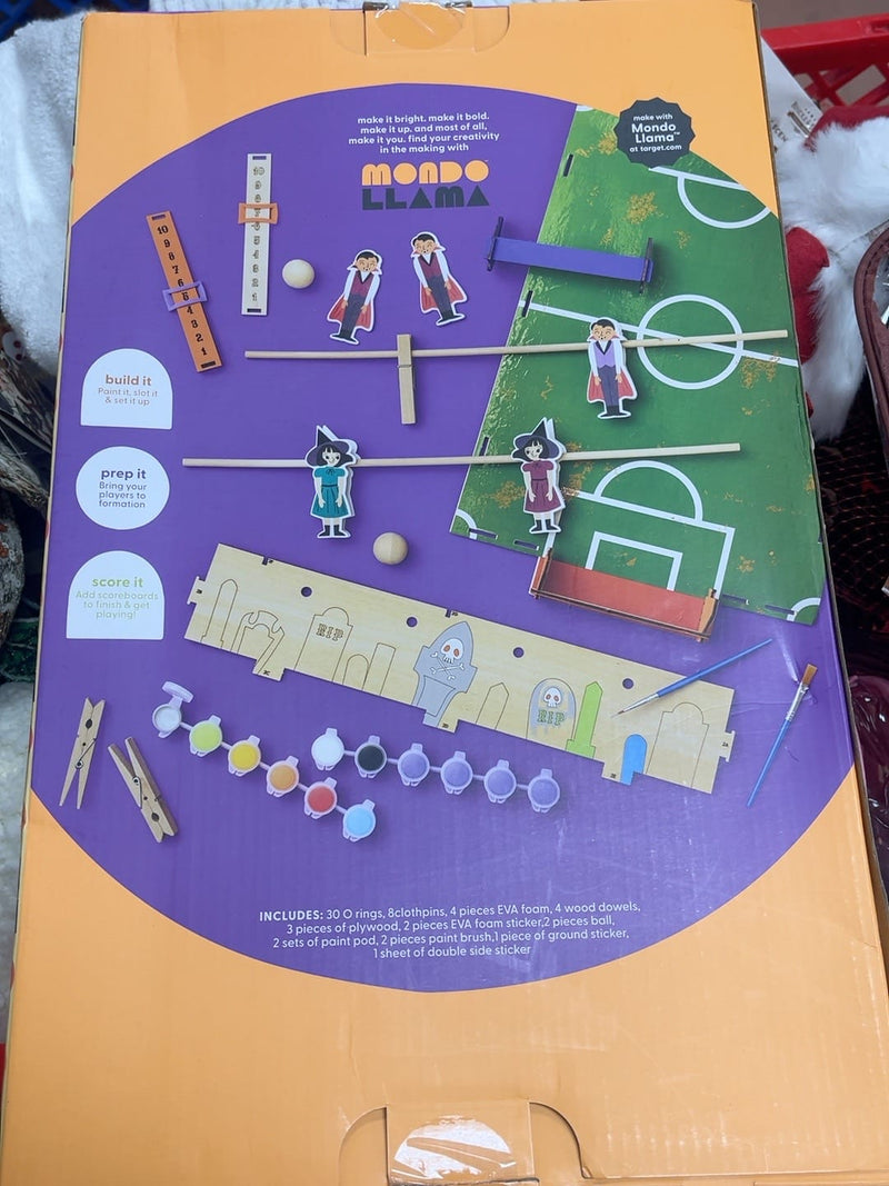 Mondo Llama Kids Craft Kits Mondo Llama Create-Your-Own Halloween Foosball Game Kit