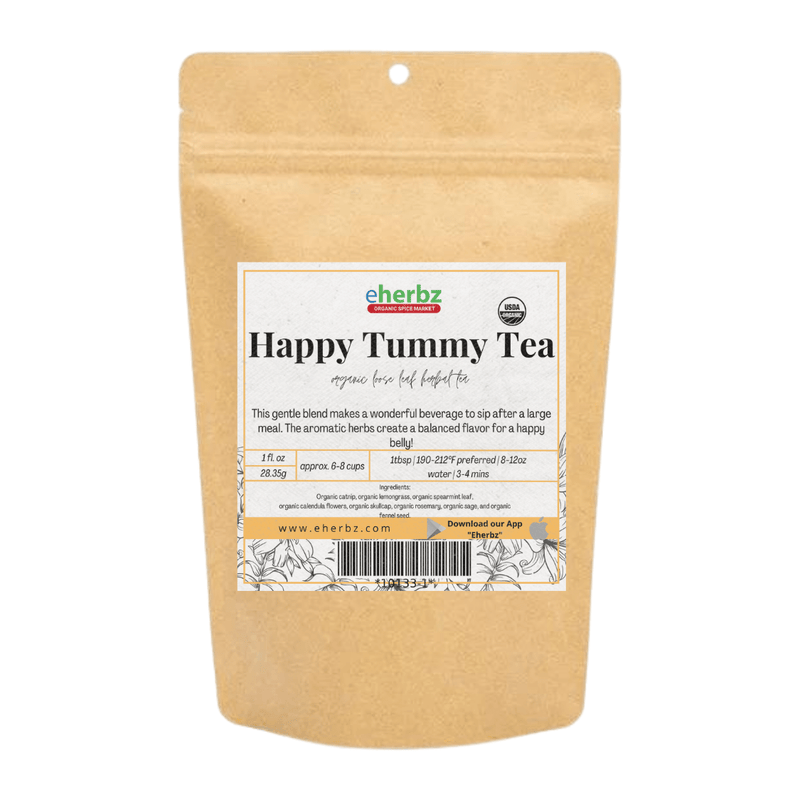 Mountain Rose Herbal Tea Blend Happy Tummy Tea Organic
