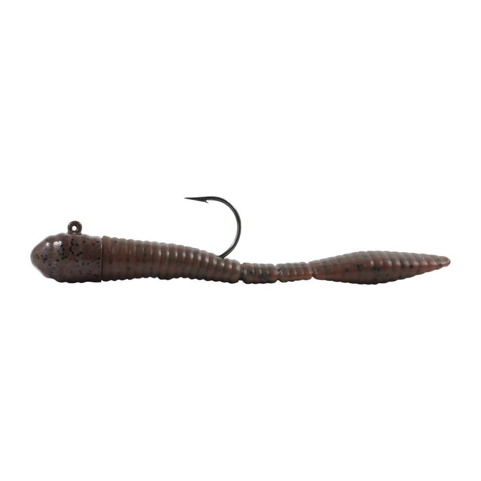 Northland Tackle Pre-Rigged Lures & Jigs BROWN PUMPKIN MIMIC MINNOW LIMBER LEECH 1/4 OZ, #2/0 Hk, 3 1/2"