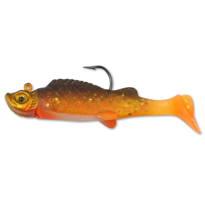 Northland Tackle Pre-Rigged Lures & Jigs GOLD SHINER MIMIC MINNOW SHAD 1/16 OZ, #2 Hk, 1 7/8"