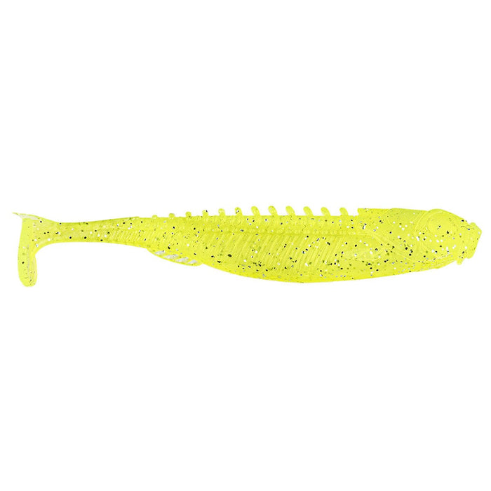 Northland Tackle Soft Bait SILVER CHARTREUSE EYE-CANDY PADDLE SHAD 3.5"