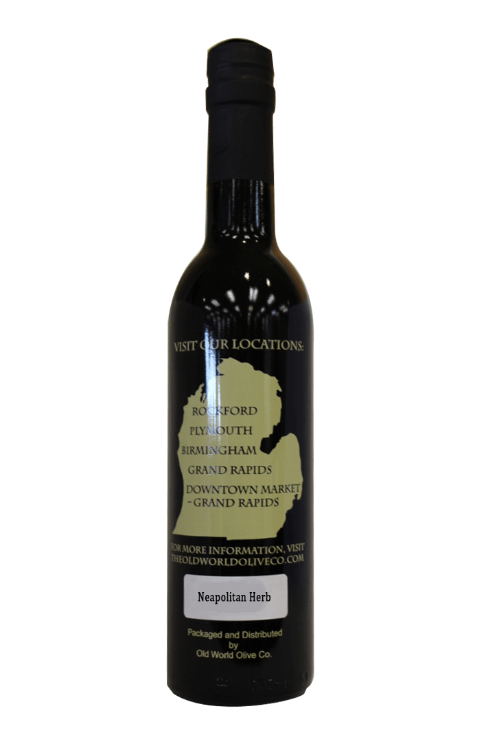 Old World Olive Vinegar 200ml Neapolitan Herb Infused Dark Balsamic Vinegar