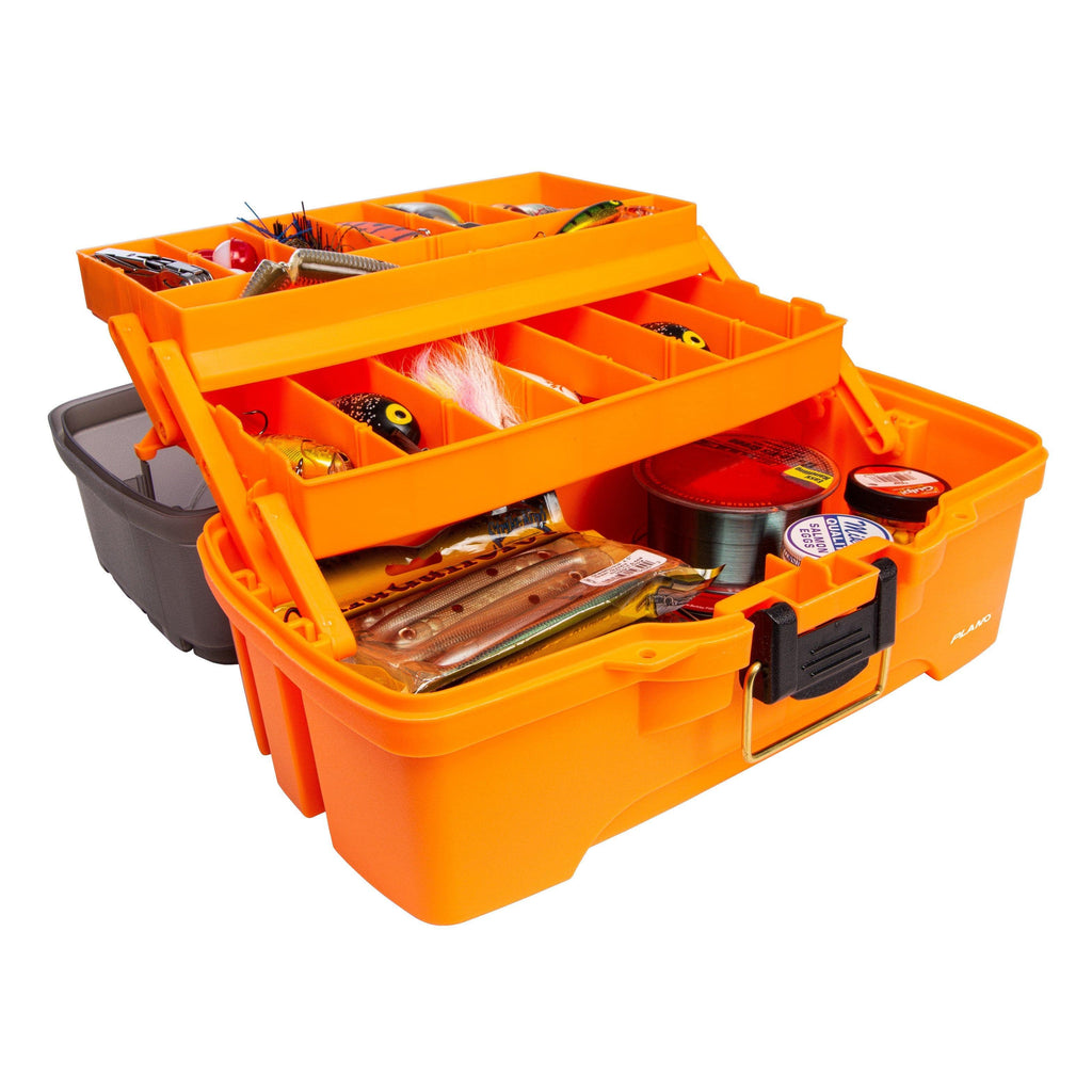 euro fishing tackle box Plano 2-Tray Tackle Box w/Dual Top Access