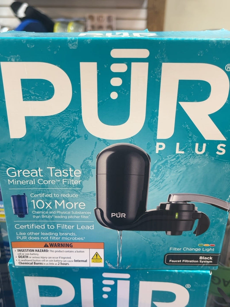 PUR Water Filtration Systems PUR PLUS FM2100B Black Faucet Mount Water Filtration System