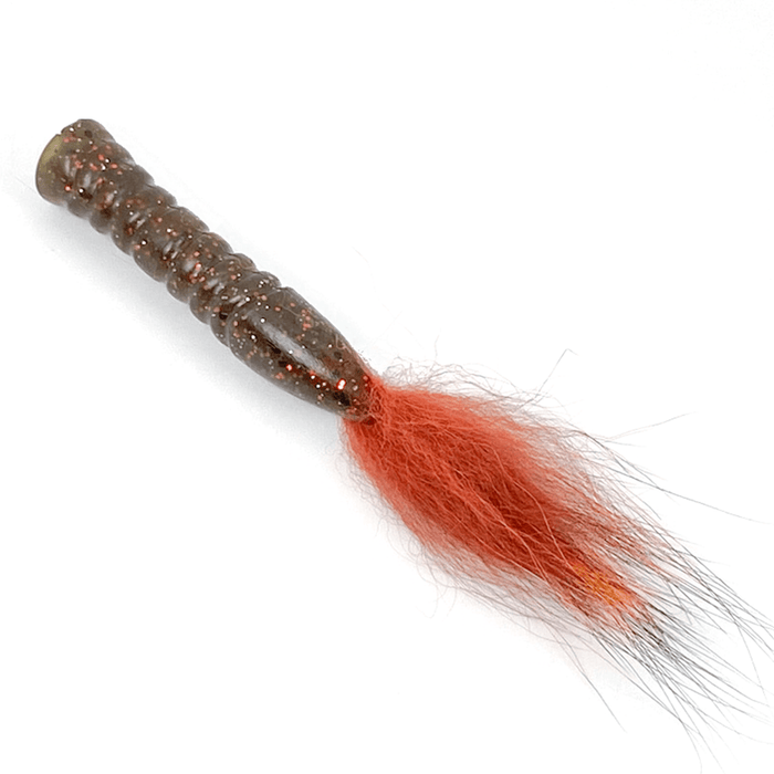 Rabid Baits Soft Bait GREEN PUMPKIN ORANGE RABID FOX TAIL 3"