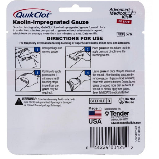 Ready Brands Medical Kit Ready Brands Adventure Medical Kits QuikClot Gauze 3"" x 2'