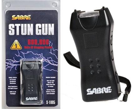 Sabre Self-Defense Sabre 600,000 Volt Mini-Stun Gun with LED - Black