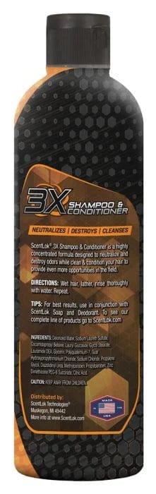Scentlok Body & Shampoo 3X Shampoo & Conditioner 12oz