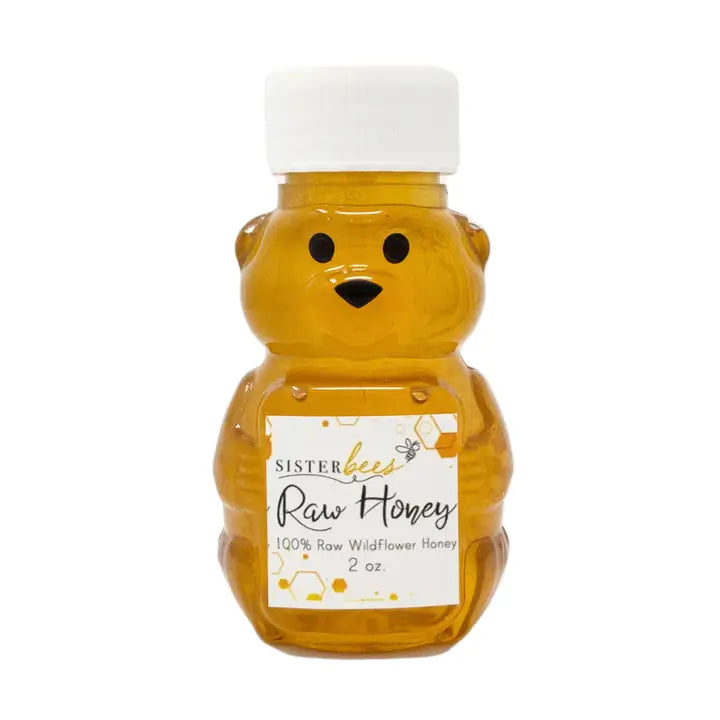 100% Raw Michigan Wildflower Honey 2oz Bear - Fritz's Outdoor Discounts