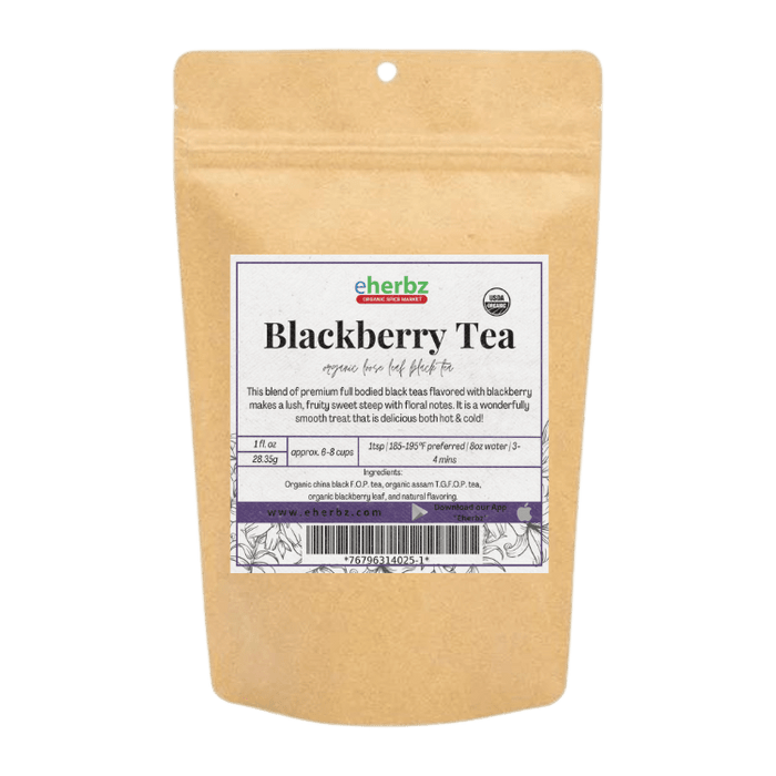 Starwest Botanicals Black Tea Blackberry Flavored Tea Organic