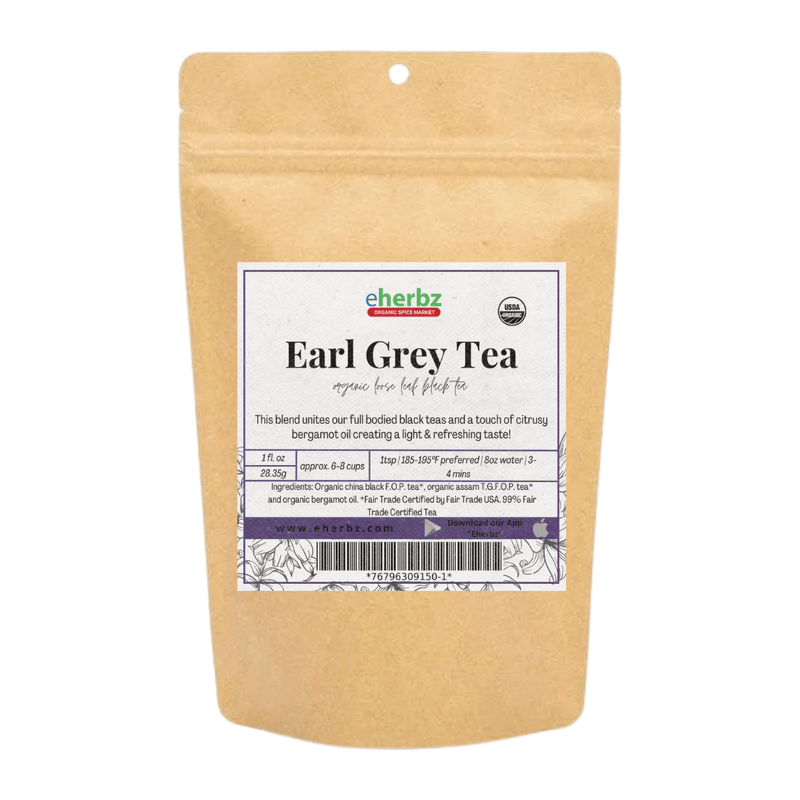 Starwest Botanicals Black Tea Earl Grey Tea FT Organic
